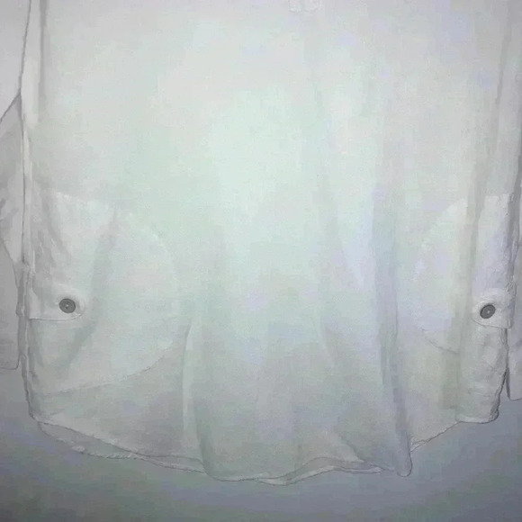 Soft Surroundings White Pullover Blouse - Picture 3 of 16